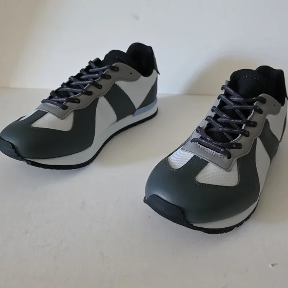 Men's Greyson and White Sneakers - Picture 3 of 9